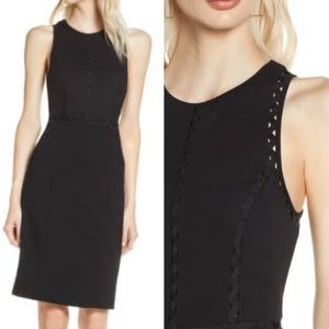 Ali & Jay First Point Sheath Dress Rickrack LBD NWT